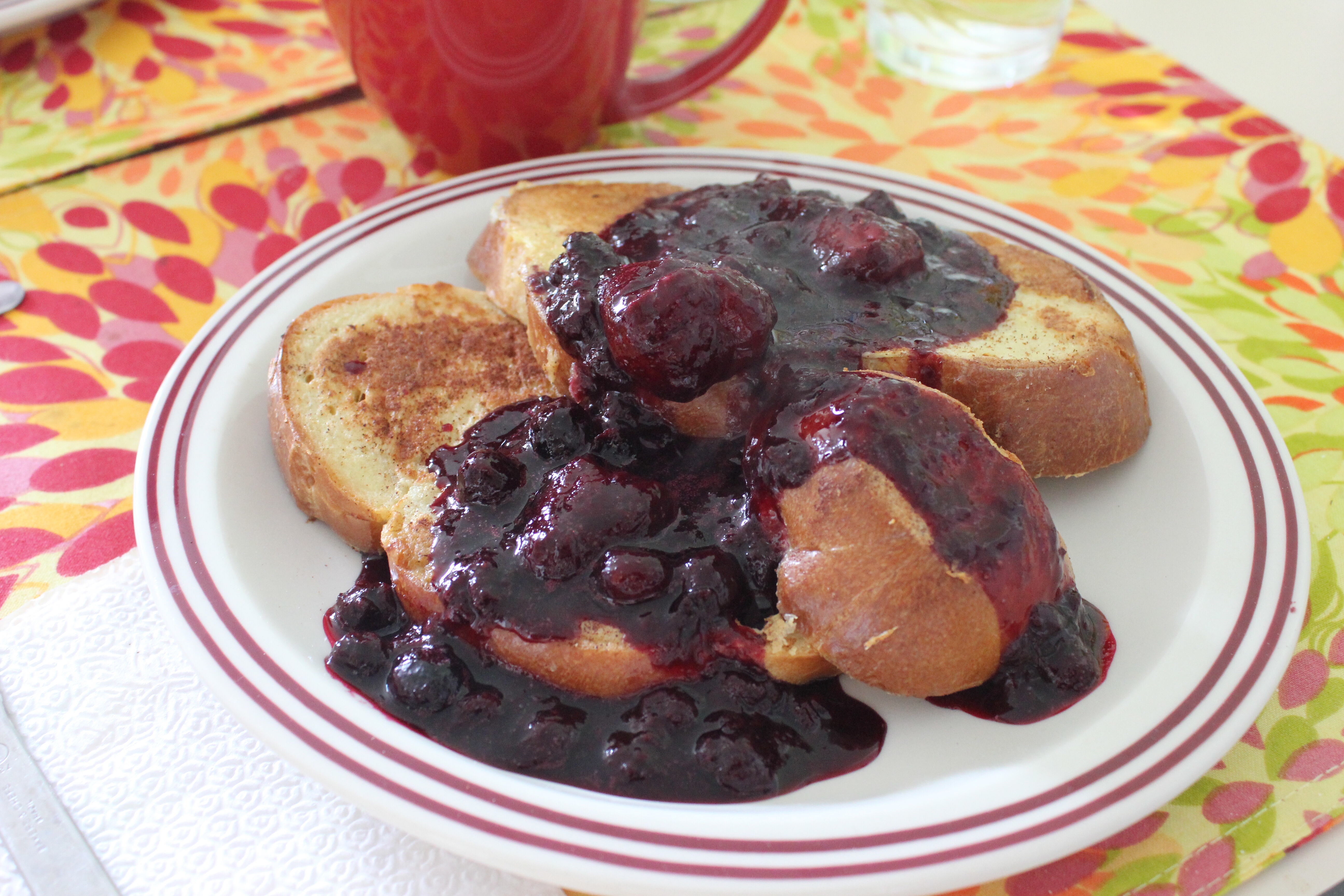 Compote Breakfast Blueberry Compote Over Brioche French Toast – Simply Wendy